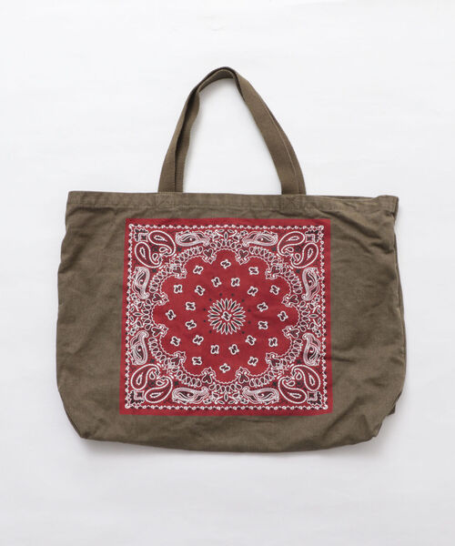 ROTHCO(ロスコ)の「【ROTHCO/ロスコ】BANDANA TOTE バンダナ トートバッグ(トートバッグ・メンズ・ブラック/オリーブ/キナリ/グリーン系その他3・FREE)」の4枚目の写真