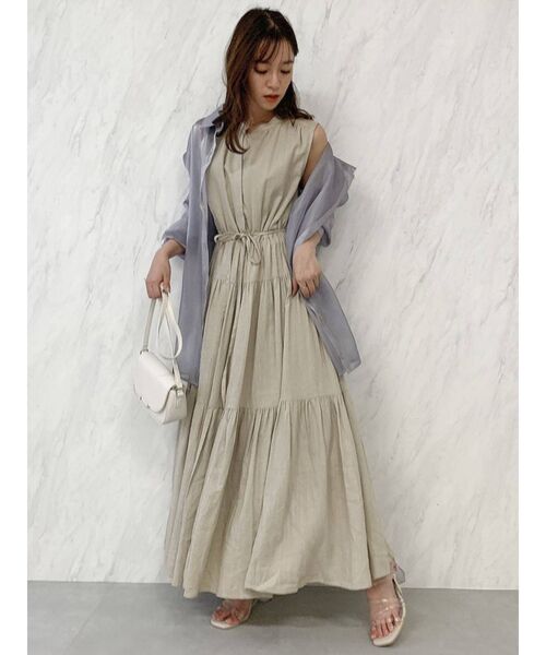 dazzlin(ダズリン)の「ブライトシャツ(シャツ/ブラウス・レディース・パープル/オフホワイト/グリーン・FREE)」の8枚目の写真