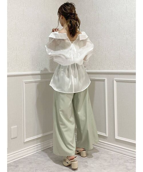 dazzlin(ダズリン)の「ブライトシャツ(シャツ/ブラウス・レディース・パープル/オフホワイト/グリーン・FREE)」の13枚目の写真