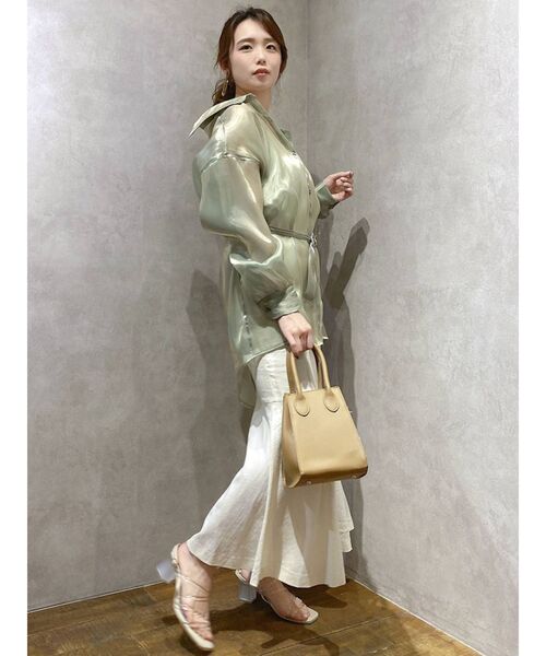 dazzlin(ダズリン)の「ブライトシャツ(シャツ/ブラウス・レディース・パープル/オフホワイト/グリーン・FREE)」の16枚目の写真