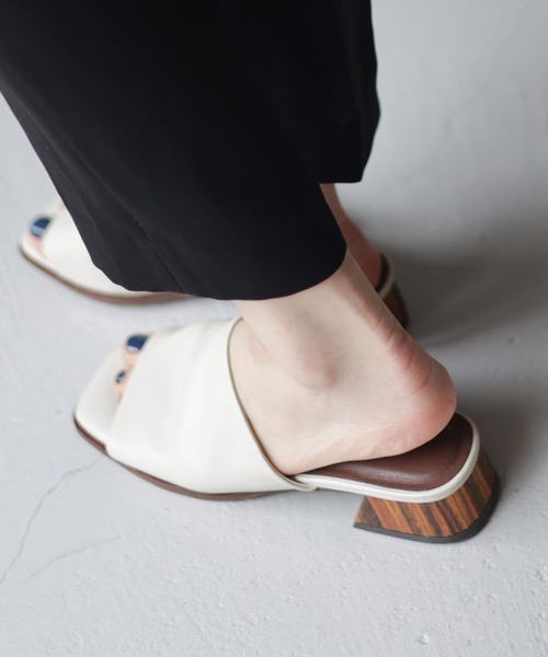 _fot ウッドヒールミュール _fot フォート 「wood heel mules_square □」 - WEEKENDER SHOP