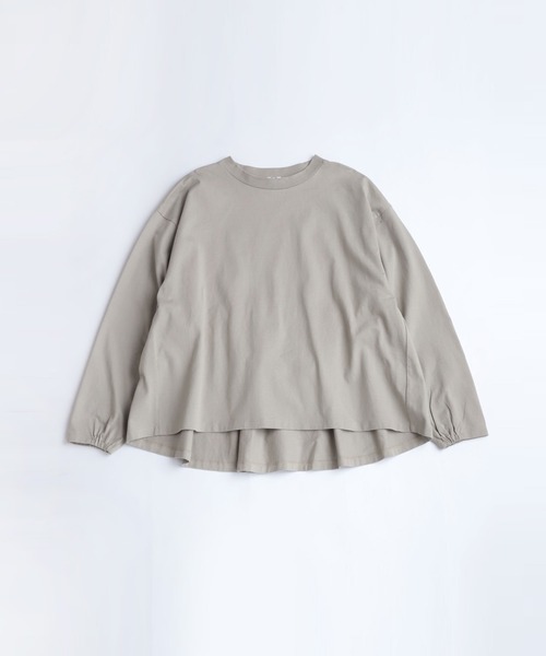 RNA-N(アールエヌエーエヌ)の「M1805 MVSジャージーギャザープルオーバー(Tシャツ/カットソー・レディース・ライトカーキ/ホワイト/イエロー・MEDIUM)」の2枚目の写真