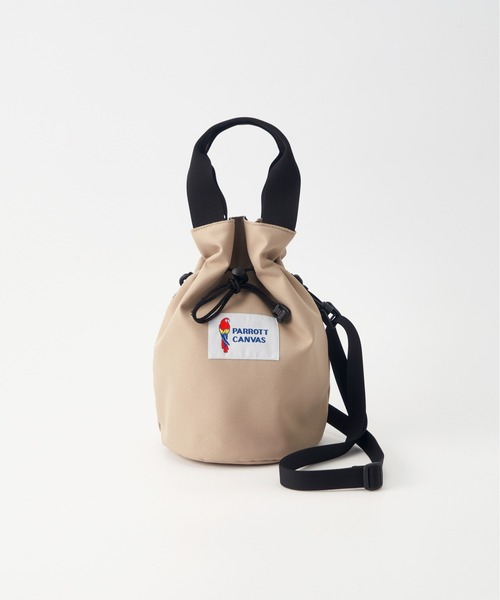 PARROTT CANVAS(パロットキャンバス)の「PARROTT CANVAS/パロットキャンバス カロライナキャリー(ショルダーバッグ・レディース・グレイッシュベージュ/ブラック/ターコイズブルー/カーキ・FREE)」の3枚目の写真