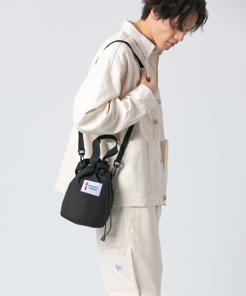 PARROTT CANVAS(パロットキャンバス)の「PARROTT CANVAS/パロットキャンバス カロライナキャリー(ショルダーバッグ・レディース・グレイッシュベージュ/ブラック/ターコイズブルー/カーキ・FREE)」の9枚目の写真