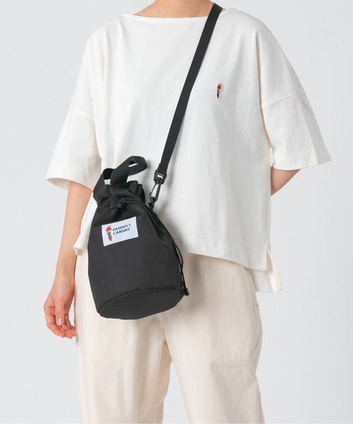 PARROTT CANVAS(パロットキャンバス)の「PARROTT CANVAS/パロットキャンバス カロライナキャリー(ショルダーバッグ・レディース・グレイッシュベージュ/ブラック/ターコイズブルー/カーキ・FREE)」の10枚目の写真