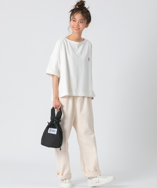 PARROTT CANVAS(パロットキャンバス)の「PARROTT CANVAS/パロットキャンバス カロライナキャリー(ショルダーバッグ・レディース・グレイッシュベージュ/ブラック/ターコイズブルー/カーキ・FREE)」の13枚目の写真