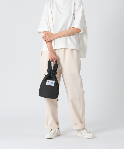 PARROTT CANVAS(パロットキャンバス)の「PARROTT CANVAS/パロットキャンバス カロライナキャリー(ショルダーバッグ・レディース・グレイッシュベージュ/ブラック/ターコイズブルー/カーキ・FREE)」の14枚目の写真