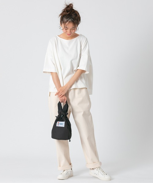 PARROTT CANVAS(パロットキャンバス)の「PARROTT CANVAS/パロットキャンバス カロライナキャリー(ショルダーバッグ・レディース・グレイッシュベージュ/ブラック/ターコイズブルー/カーキ・FREE)」の15枚目の写真