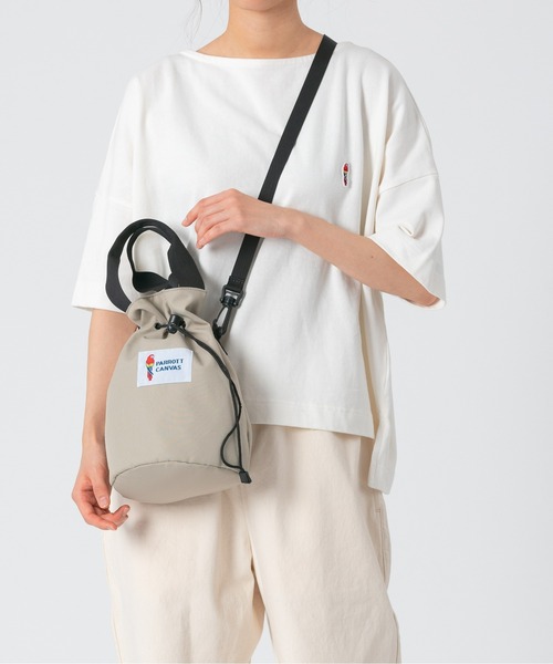 PARROTT CANVAS(パロットキャンバス)の「PARROTT CANVAS/パロットキャンバス カロライナキャリー(ショルダーバッグ・レディース・グレイッシュベージュ/ブラック/ターコイズブルー/カーキ・FREE)」の16枚目の写真