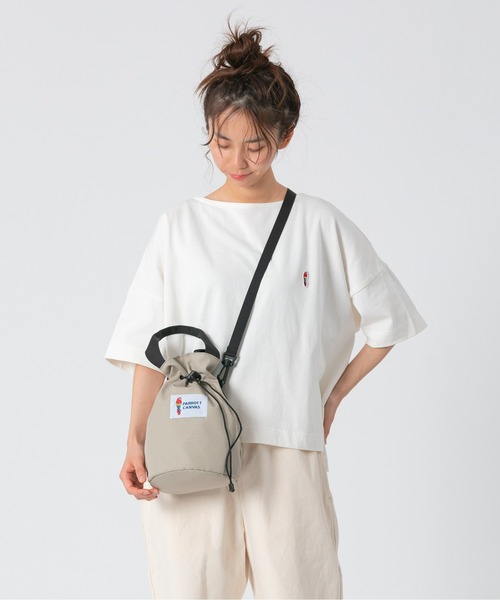 PARROTT CANVAS(パロットキャンバス)の「PARROTT CANVAS/パロットキャンバス カロライナキャリー(ショルダーバッグ・レディース・グレイッシュベージュ/ブラック/ターコイズブルー/カーキ・FREE)」の17枚目の写真