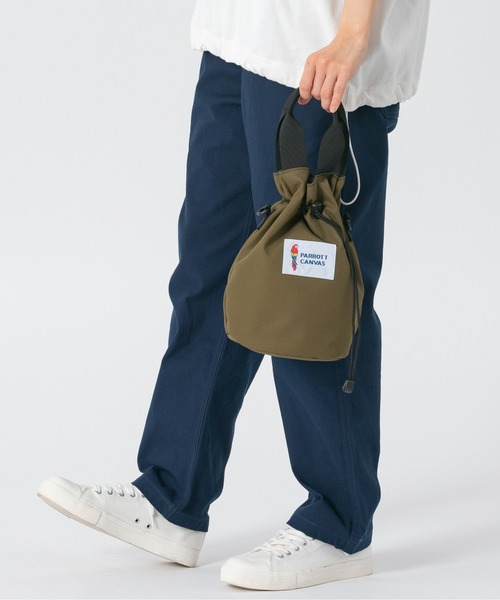 PARROTT CANVAS(パロットキャンバス)の「PARROTT CANVAS/パロットキャンバス カロライナキャリー(ショルダーバッグ・レディース・グレイッシュベージュ/ブラック/ターコイズブルー/カーキ・FREE)」の22枚目の写真