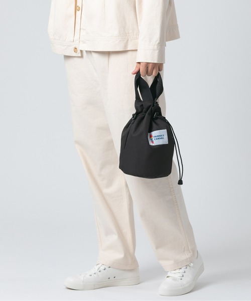 PARROTT CANVAS(パロットキャンバス)の「PARROTT CANVAS/パロットキャンバス カロライナキャリー(ショルダーバッグ・レディース・グレイッシュベージュ/ブラック/ターコイズブルー/カーキ・FREE)」の8枚目の写真