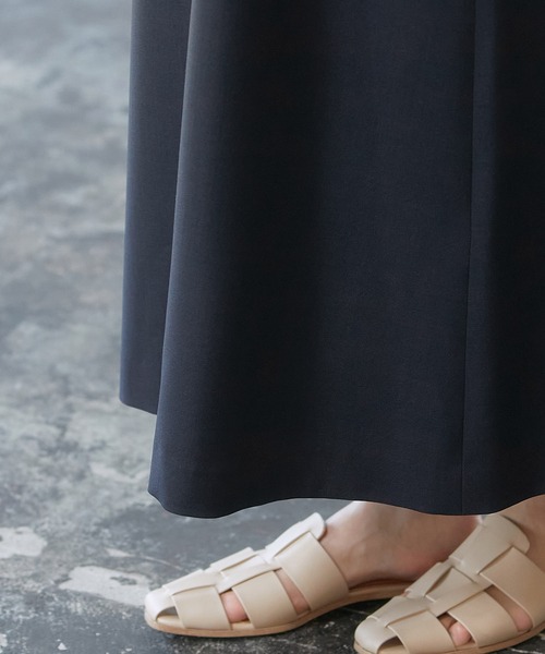 ROPE'（ロペ）の「【洗える】エステルソフトツイル前後2WAYノースリーブワンピース /WEB限定（ワンピース・レディース・ネイビー/オフホワイト・38）」の6枚目の写真