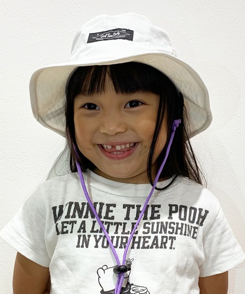 GRIN BUDDY（グリンバディ）の「【GRIN BUDDY/グリンバディ】【キッズ】シャカシャカハット/Kids Good Turn Hat（ハット・キッズ・ホワイト/レッド/ブルー/ブラック・52cm/54cm）」の2枚目の写真