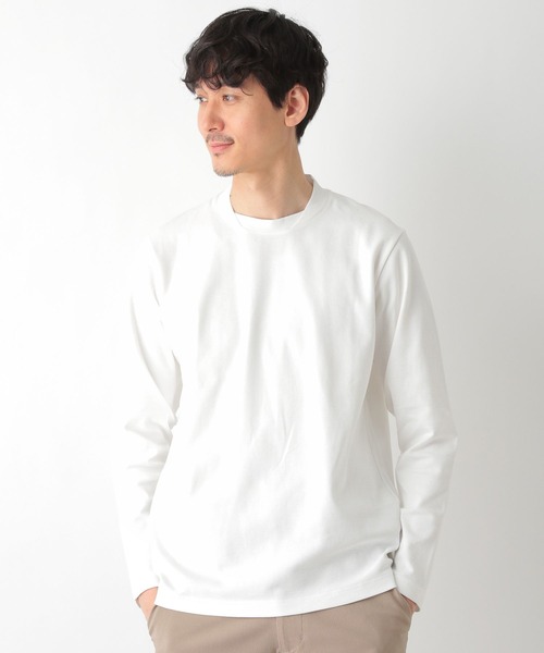 GLOBAL WORK（グローバルワーク）の「JACKET IN TEE／長袖/264126（Tシャツ/カットソー・メンズ・ブラック/ホワイト/グレー・SMALL/LARGE/MEDIUM）」の2枚目の写真