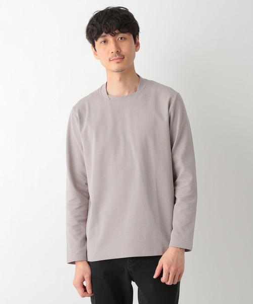 GLOBAL WORK（グローバルワーク）の「JACKET IN TEE／長袖/264126（Tシャツ/カットソー・メンズ・ブラック/ホワイト/グレー・SMALL/LARGE/MEDIUM）」の21枚目の写真