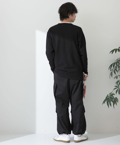 SENSE OF PLACE by URBAN RESEARCH(センスオブプレイスバイアーバンリサーチ)の「『ユニセックス』ツイルポンチクルーネックカーディガン(カーディガン/ボレロ・メンズ・アイボリー/ブラック/グリーン/ネイビー・MEDIUM/LARGE)」の18枚目の写真