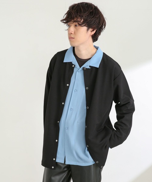 SENSE OF PLACE by URBAN RESEARCH(センスオブプレイスバイアーバンリサーチ)の「『ユニセックス』ツイルポンチクルーネックカーディガン(カーディガン/ボレロ・メンズ・アイボリー/ブラック/グリーン/ネイビー・MEDIUM/LARGE)」の14枚目の写真