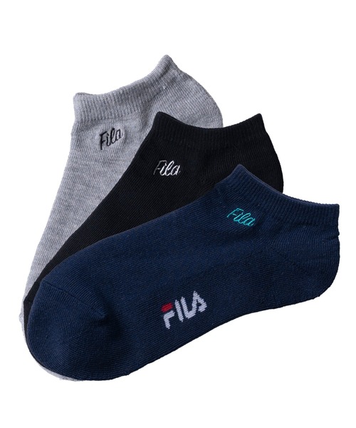 FILA(フィラ)の「FILA フィラ ブランド ロゴ ワンポイント 足底パイル アンクルソックス くるぶし 靴下 23cm 24cm 25cm(ソックス/靴下・レディース・ホワイト/マルチ/ブラック/ブラック系その他/その他/ホワイト系その他・23~25cm/23cm~25cm)」の5枚目の写真