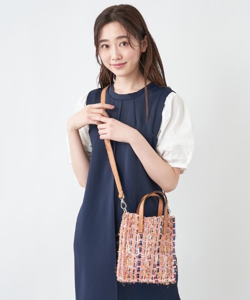 Kassiopea（カシオペア）の「【KASSIOPEA】ツイード調ハンドバッグ（ハンドバッグ・レディース・クリアレッド・FREE）」の9枚目の写真