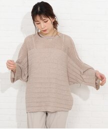 SHOO・LA・RUE | ブークレメッシュ切り替えニットプルオーバー(ニット/セーター)