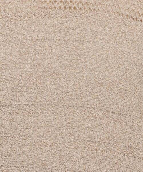 SHOO・LA・RUE(シューラルー)の「◆ブークレメッシュ切り替えニットプルオーバー(ニット/セーター・レディース・ホワイト系/ピンク系/サンドベージュ/ブラック・00)」の10枚目の写真