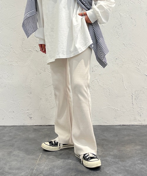 apres jour mignon(アプレジュールミニョン)の「カットオフリブパンツ【ZOZOTOWN限定アイテム】(その他パンツ・レディース・アイボリー/グリーン/ピンク/オレンジ/ブラック・SMALL/MEDIUM/X-LARGE)」の7枚目の写真