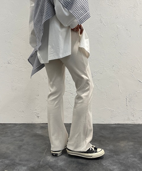 apres jour mignon(アプレジュールミニョン)の「カットオフリブパンツ【ZOZOTOWN限定アイテム】(その他パンツ・レディース・アイボリー/グリーン/ピンク/オレンジ/ブラック・SMALL/MEDIUM/X-LARGE)」の9枚目の写真