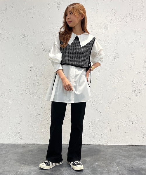 apres jour mignon(アプレジュールミニョン)の「カットオフリブパンツ【ZOZOTOWN限定アイテム】(その他パンツ・レディース・アイボリー/グリーン/ピンク/オレンジ/ブラック・SMALL/MEDIUM/X-LARGE)」の16枚目の写真