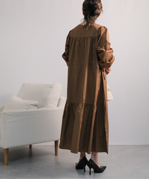 sakishimatokyo（サキシマトーキョー）の「ロングティアードワンピース（ワンピース・レディース・ブラック/ブルー/キャメル・FREE）」の9枚目の写真