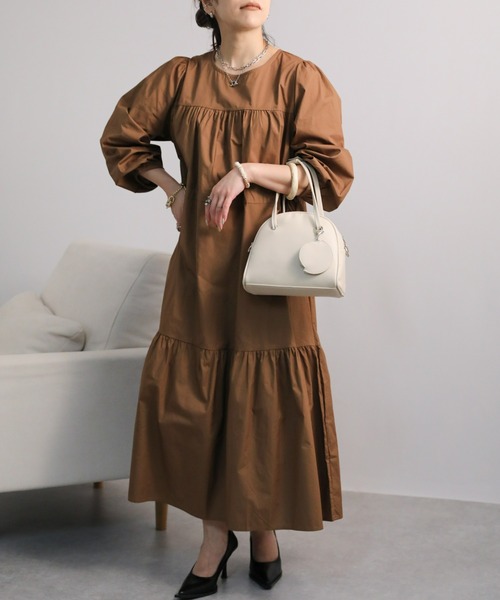 sakishimatokyo（サキシマトーキョー）の「ロングティアードワンピース（ワンピース・レディース・ブラック/ブルー/キャメル・FREE）」の8枚目の写真