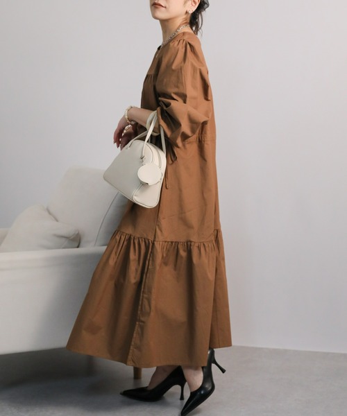 sakishimatokyo（サキシマトーキョー）の「ロングティアードワンピース（ワンピース・レディース・ブラック/ブルー/キャメル・FREE）」の10枚目の写真