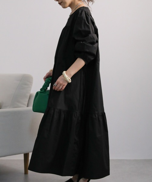 sakishimatokyo（サキシマトーキョー）の「ロングティアードワンピース（ワンピース・レディース・ブラック/ブルー/キャメル・FREE）」の16枚目の写真