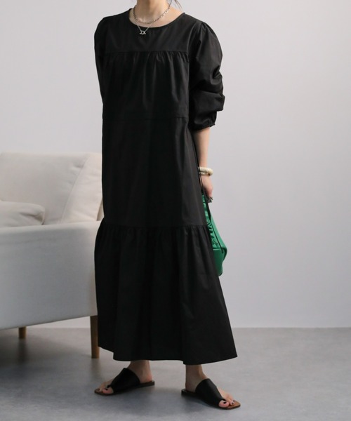 sakishimatokyo（サキシマトーキョー）の「ロングティアードワンピース（ワンピース・レディース・ブラック/ブルー/キャメル・FREE）」の14枚目の写真