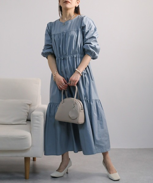 sakishimatokyo（サキシマトーキョー）の「ロングティアードワンピース（ワンピース・レディース・ブラック/ブルー/キャメル・FREE）」の11枚目の写真