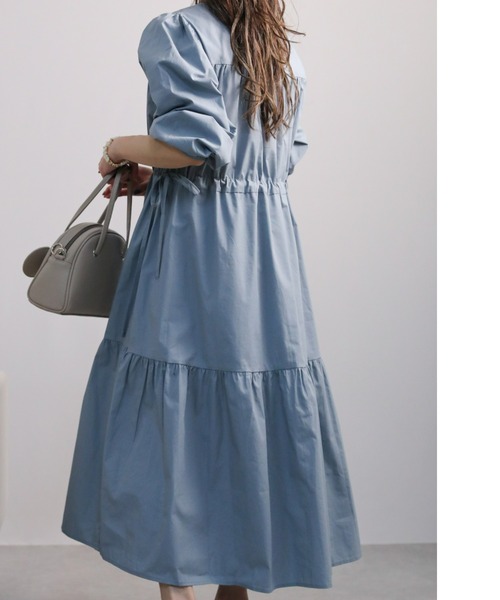 sakishimatokyo（サキシマトーキョー）の「ロングティアードワンピース（ワンピース・レディース・ブラック/ブルー/キャメル・FREE）」の12枚目の写真