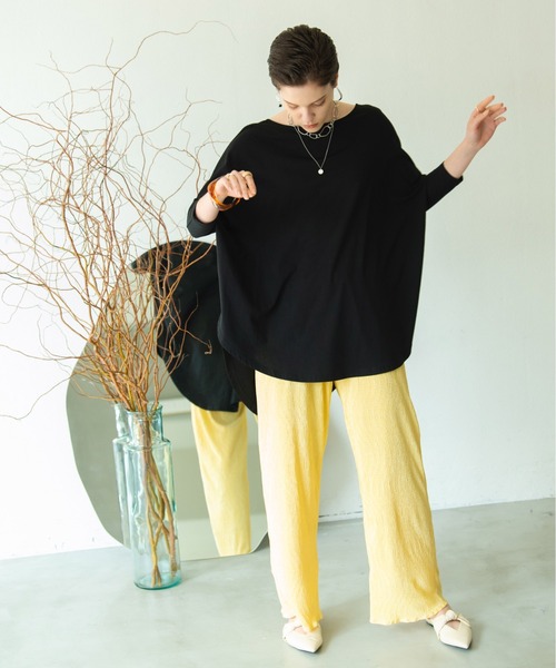 HANNE（アン）の「プリーツパンツ（その他パンツ・レディース・イエロー/ブルー/ブラック・フリー/FREE）」の3枚目の写真
