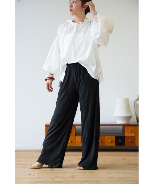 HANNE（アン）の「プリーツパンツ（その他パンツ・レディース・イエロー/ブルー/ブラック・フリー/FREE）」の10枚目の写真