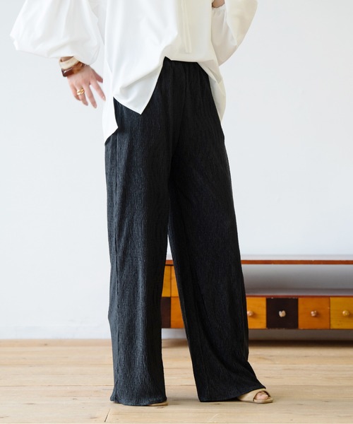 HANNE（アン）の「プリーツパンツ（その他パンツ・レディース・イエロー/ブルー/ブラック・フリー/FREE）」の4枚目の写真