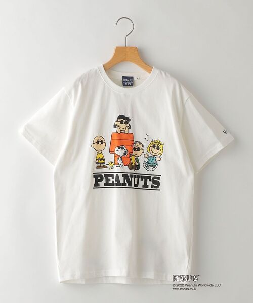 SHIPS(シップス)の「SHIPS KIDS:スヌーピー 半袖 TEE(145~160cm)(Tシャツ/カットソー・キッズ・グレー/ロイヤルブルー/オフホワイト/クリーム・M/160/S/145)」の2枚目の写真