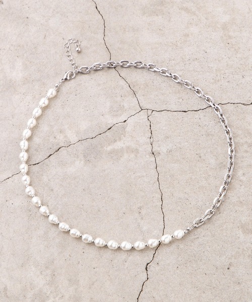 WEGO（ウィゴー）の「WEGO/チェーンミックスパールネックレス（ネックレス・メンズ・その他1/その他2/その他3・FREE）」の15枚目の写真