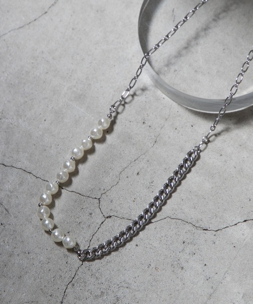 WEGO（ウィゴー）の「WEGO/チェーンミックスパールネックレス（ネックレス・メンズ・その他1/その他2/その他3・FREE）」の9枚目の写真