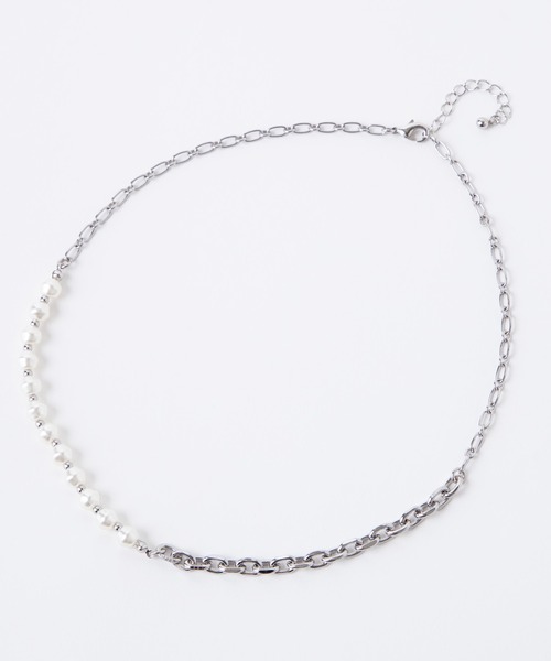 WEGO（ウィゴー）の「WEGO/チェーンミックスパールネックレス（ネックレス・メンズ・その他1/その他2/その他3・FREE）」の6枚目の写真