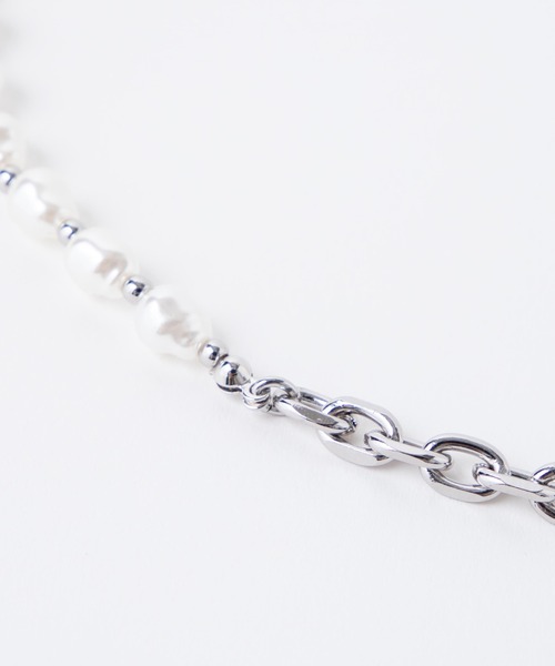 WEGO（ウィゴー）の「WEGO/チェーンミックスパールネックレス（ネックレス・メンズ・その他1/その他2/その他3・FREE）」の13枚目の写真