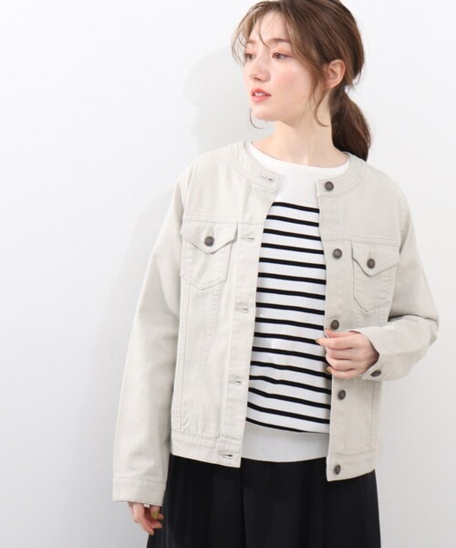 DRESKIP（ドレスキップ）の「◆ガーター切り替えボタン付きニット（ニット/セーター・レディース・ブラック系2/ライトイエロー系3/ベージュ系その他2/ワイン系4・02/03/04）」の2枚目の写真