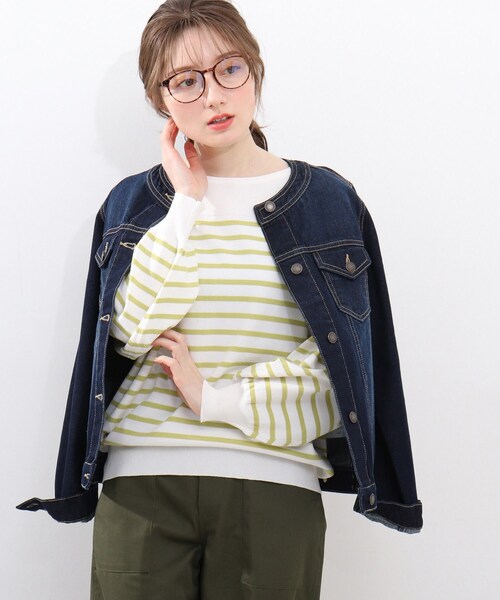 DRESKIP（ドレスキップ）の「◆ガーター切り替えボタン付きニット（ニット/セーター・レディース・ブラック系2/ライトイエロー系3/ベージュ系その他2/ワイン系4・02/03/04）」の3枚目の写真