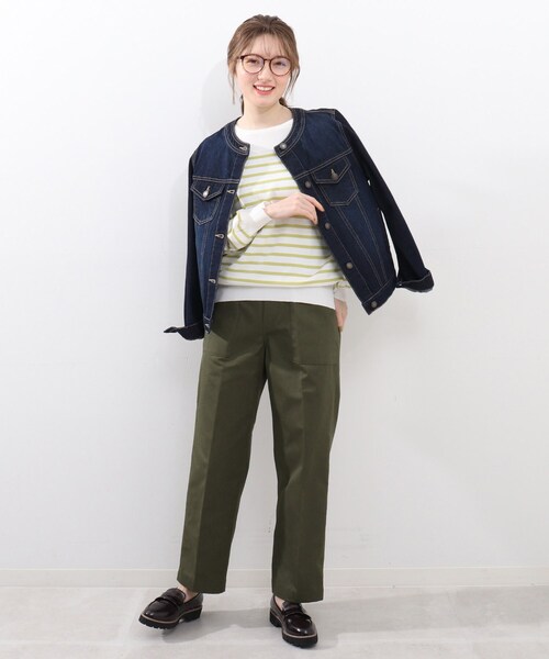 DRESKIP（ドレスキップ）の「◆ガーター切り替えボタン付きニット（ニット/セーター・レディース・ブラック系2/ライトイエロー系3/ベージュ系その他2/ワイン系4・02/03/04）」の16枚目の写真
