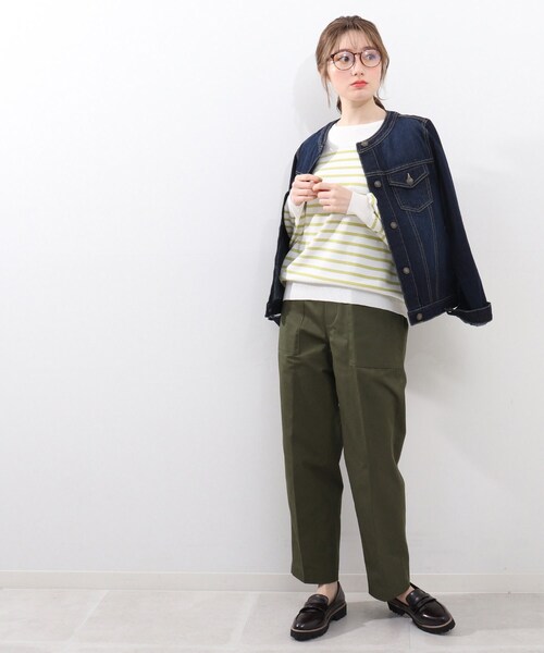 DRESKIP（ドレスキップ）の「◆ガーター切り替えボタン付きニット（ニット/セーター・レディース・ブラック系2/ライトイエロー系3/ベージュ系その他2/ワイン系4・02/03/04）」の19枚目の写真