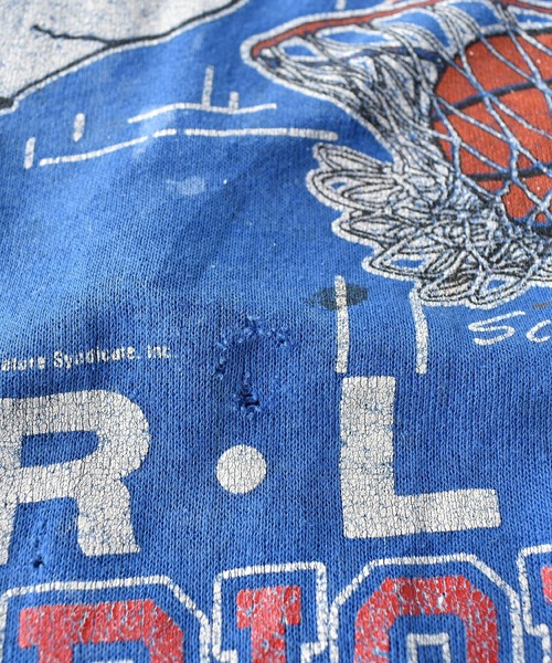 SNOOPY（スヌーピー）の「【ヴィンテージ古着】80's SNOOPY / スヌーピー NBA "DETROIT PISTONS" スウェット（スウェット・メンズ・ブルー・X-LARGE）」の16枚目の写真