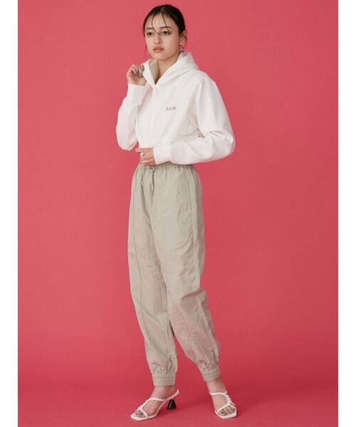 MURUA(ムルーア)の「ワッシャーナイロンパンツ(カーゴパンツ・レディース・ダークグレー/オレンジ/グリーン/ベージュ・FREE)」の19枚目の写真